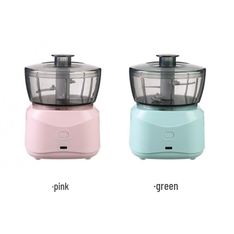 Wireless Multifunctional Kitchen Food Processor: Electric Meat Grinder, Garlic Masher, Baby Food Maker & Blender зелёный