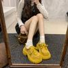 2025 Popular Retro Round Toe Lace-up Women's Shoes, British Style Platform Soles, Versatile Small Fringe Shoes, Women's Single Shoe Trend