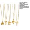 5Pcs/Set Bow Pendant Necklaces Elegant Bow Knot Charm Choker Necklaces Dainty Layering Chain Necklace Gift for Women Girls Friends