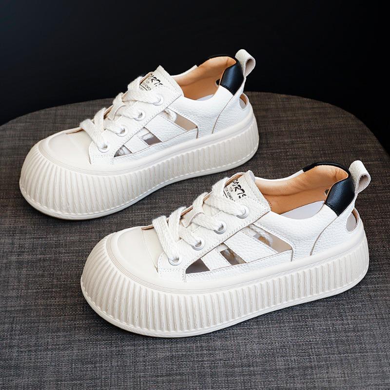 Women's Shoes Leather Casual White Shoes Sneakers