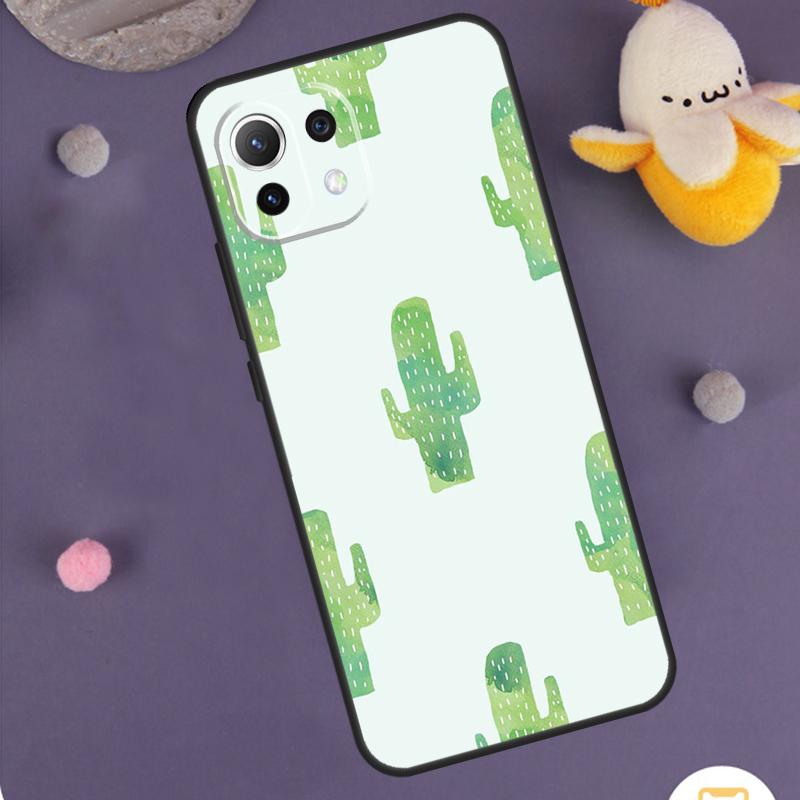 Plant Cactus Case For Xiaomi 15 Ultra 14 13T 14T 15T 17 Pro Max POCO F8 Ultra F5 F6 F7 X5 X6 X7 Pro Cover