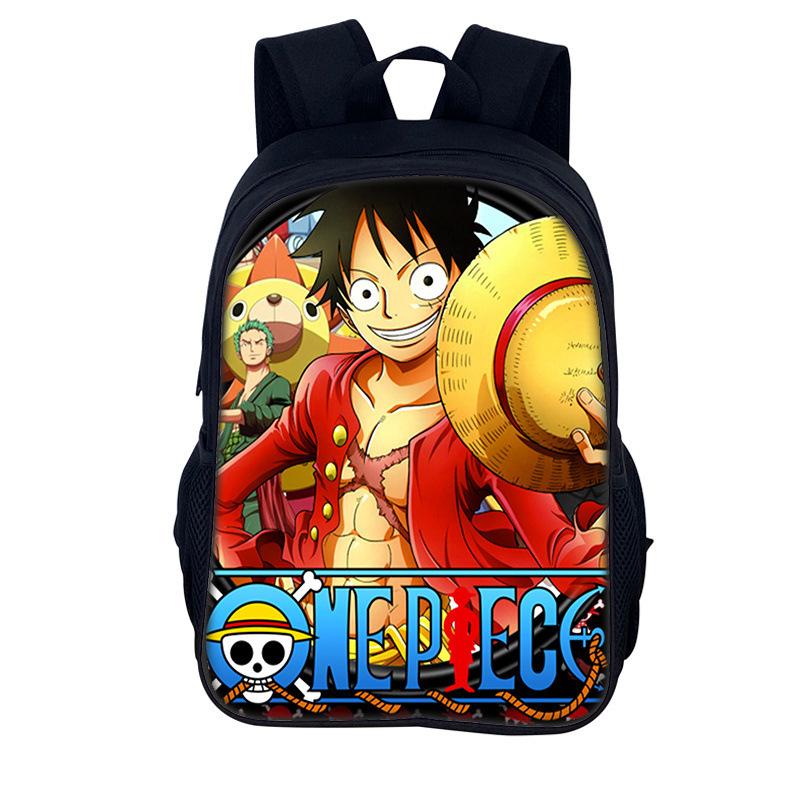 One Piece Monkey D. Luffy School Backpack for Child Light Weight Child Knapsack Fashion Rucksack Best Gift