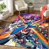 1Pc Megaman Power Light Rug, Office Carpet Indoor Outdoor Doormat, Non-Slip, Comfortable, Living, Christmas Halloween, Xmas Gift N1327