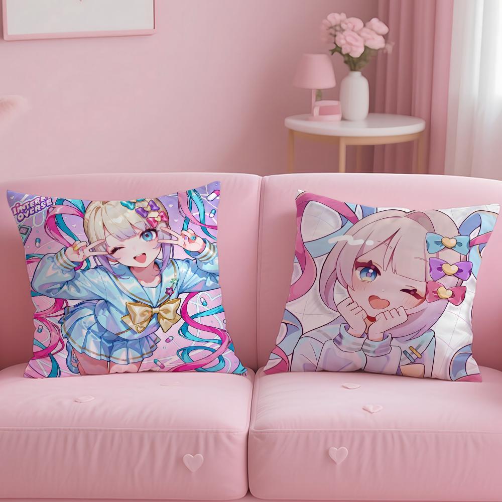 popular game Needy Streamer Overload Cushion Cover Soft EasyWash Pillow Case Versatile for Couch Bed Travel and Office