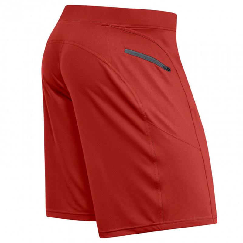 Crazy Muscle Exercise Shorts Men s Patchwork Running Fitness Training Five Quarter Shorts Quick Drying Loose Fit Shorts M красный