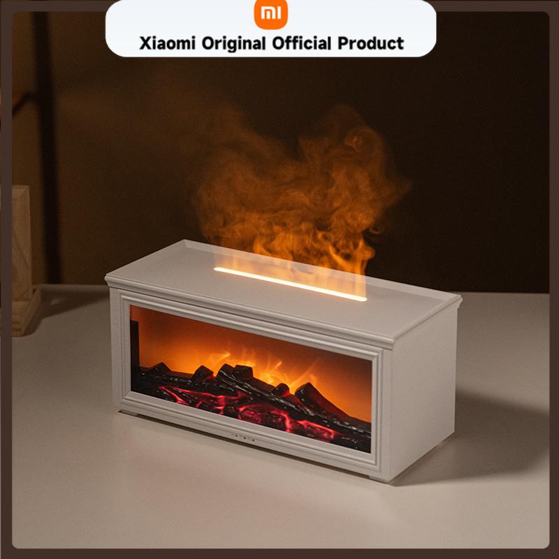 Xiaomi 7 Kleuren Essentiële Olie Haard Diffuser Mini Vlam Aromatherapie Haard Luchtbevochtiger Aromatherapie Olie Diffuser