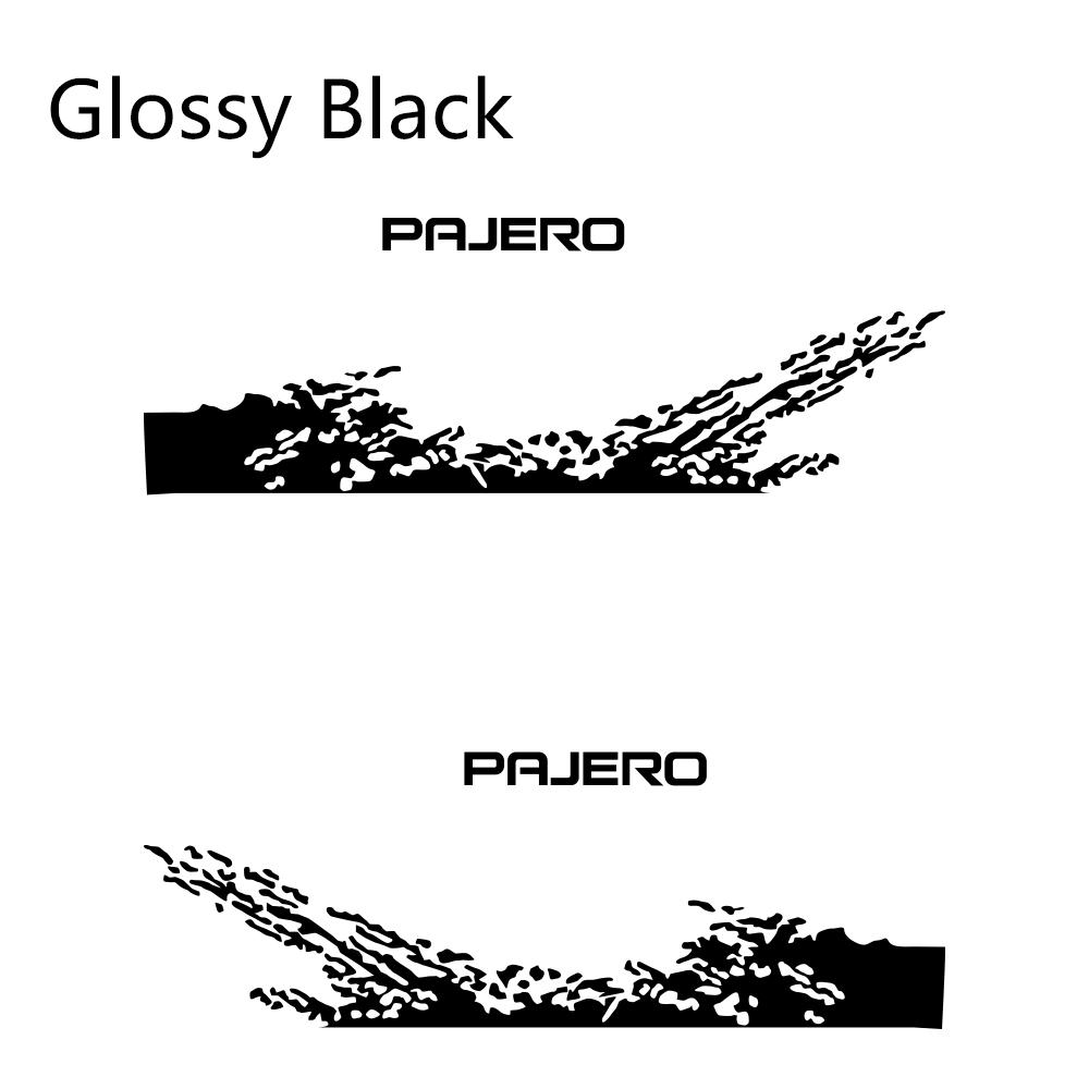 2 buc pentru Mitsubishi Pajero Autocolante PVC laterale pentru ușa mașinii Autocolante de film de vinil pentru decorare DIY Tuning