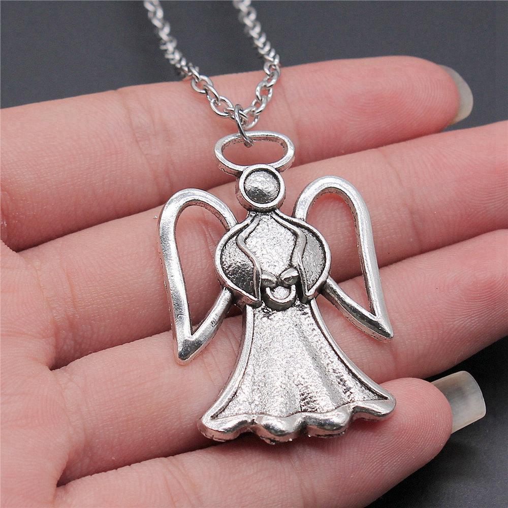 45cm Oder 70cm Lange Kette Halskette Flügel Engel Hochzeitsschmuck Zubehör QN003