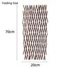 40/70cm Wooden Fence Stretchable Durable Home Garden Fence Climbing Plants Privacy Screen Extended Trellis Fence