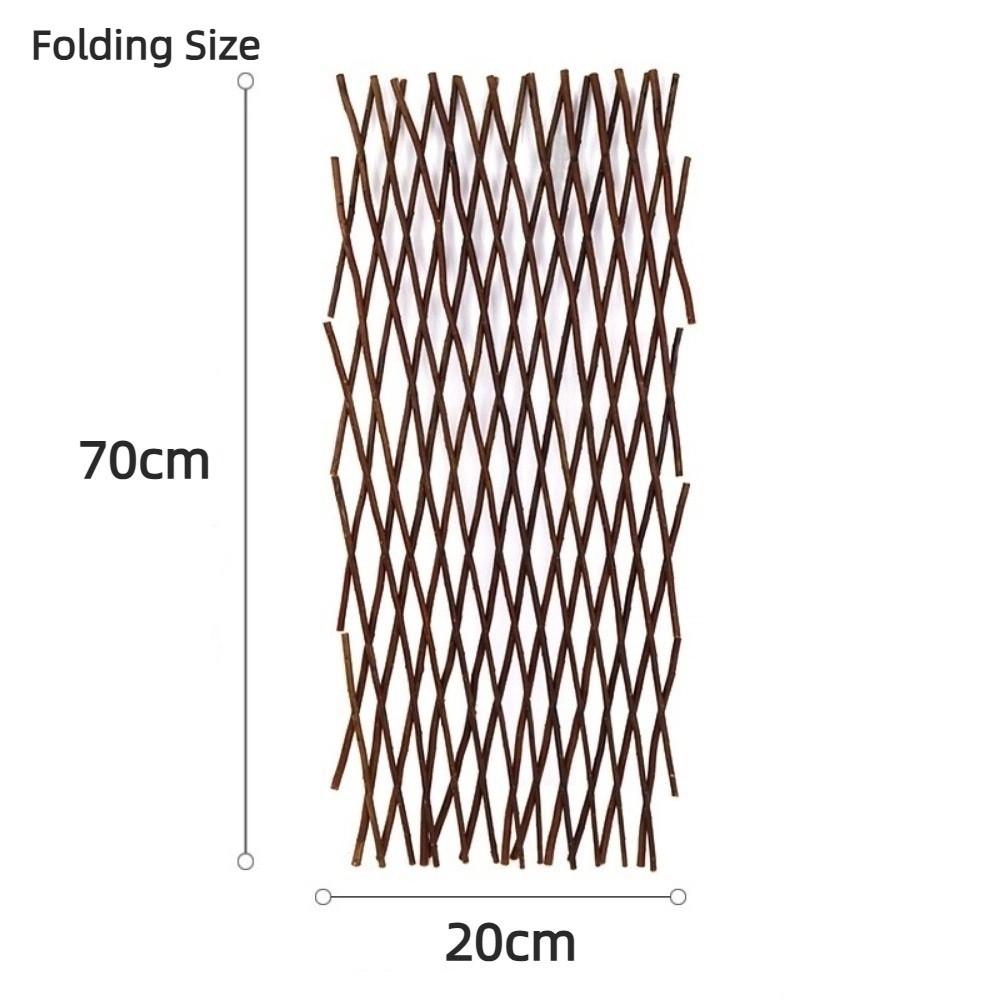 40/70cm Wooden Fence Stretchable Durable Home Garden Fence Climbing Plants Privacy Screen Extended Trellis Fence