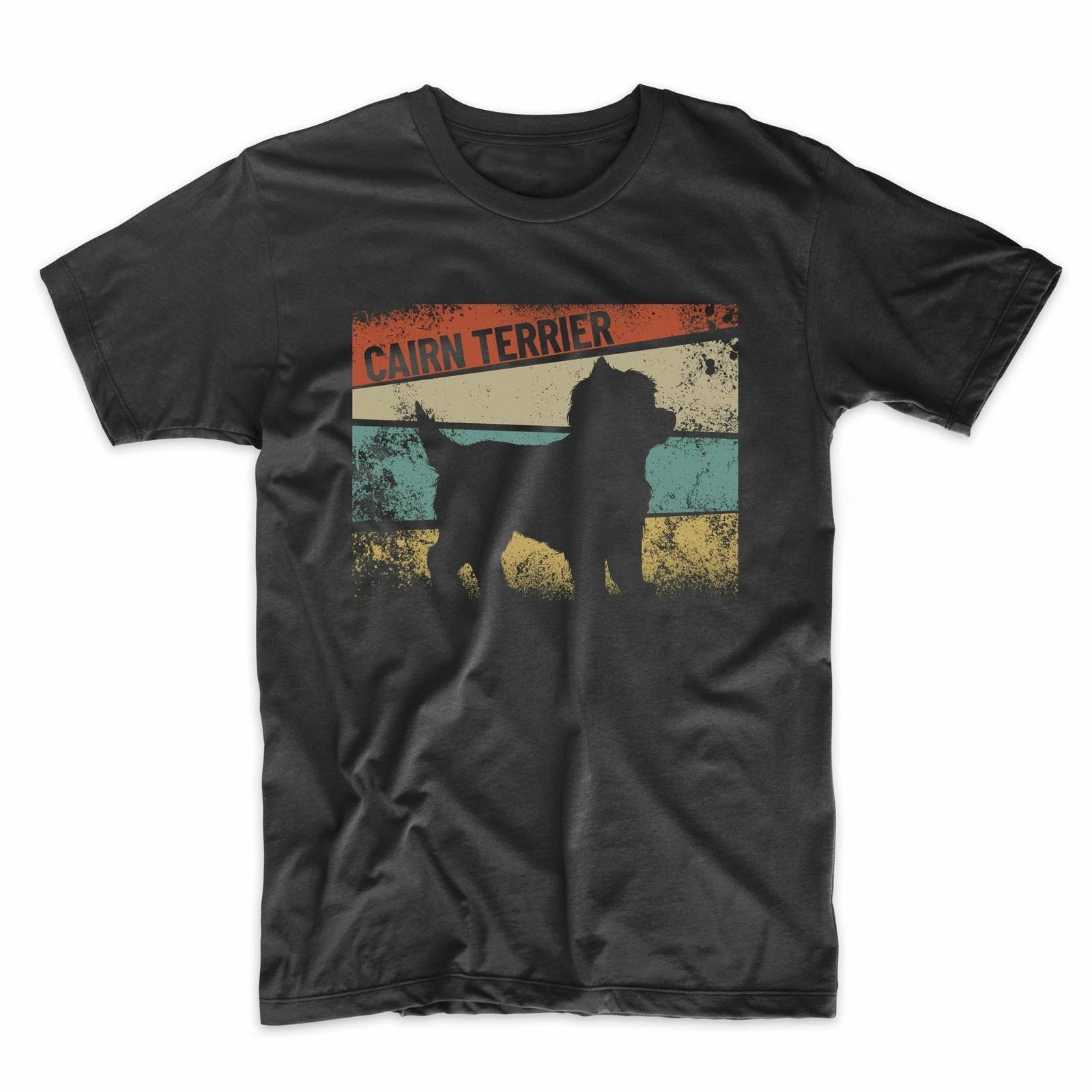 Men s Cairn Terrier Shirt - Retro Style Cairn Terrier Dog Owner T-Shirt 2XL