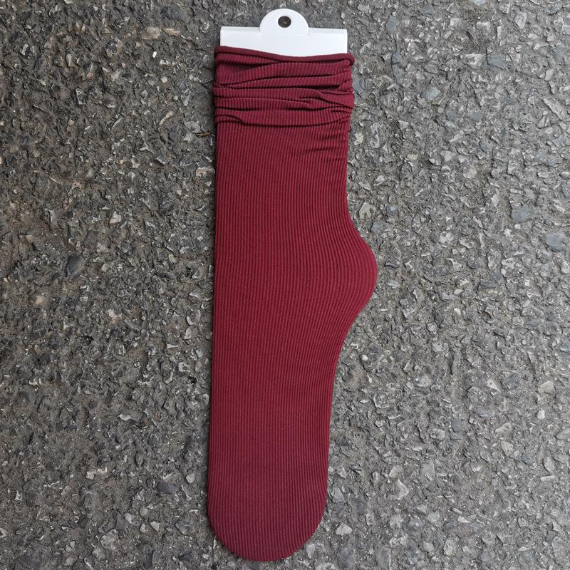 Spring/Summer Breathable Cotton Socks: Thin, Anti-Pilling, Seamless Postpartum Comfort, Solid Color, Casual Fashion