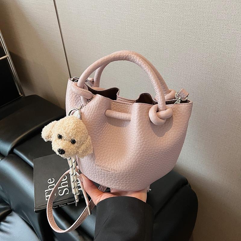 Bag Women's New 2025 Hand Carry Women's Casual Shoulder Bag Crossbody Bucket Bag
