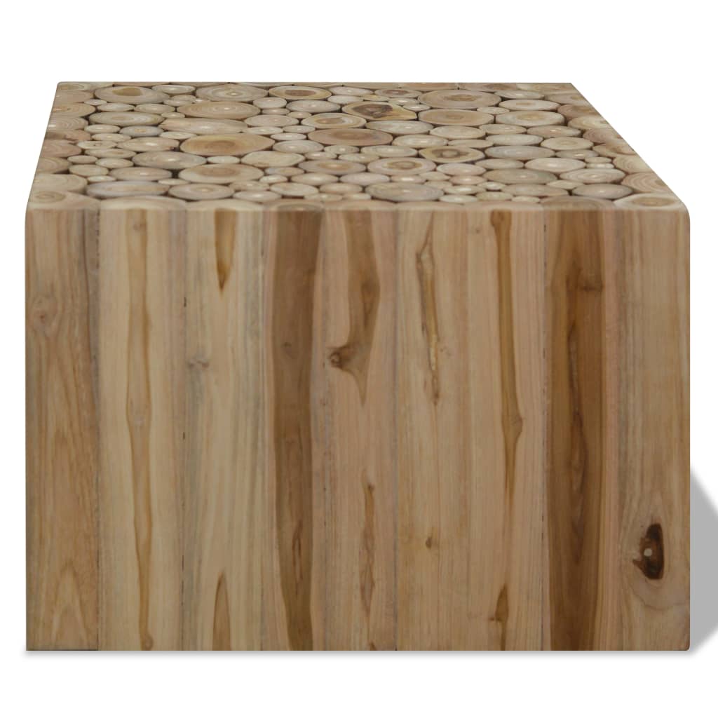 Vidaxl Teak Wood Coffee Table, 50 X 50 X 35 Cm