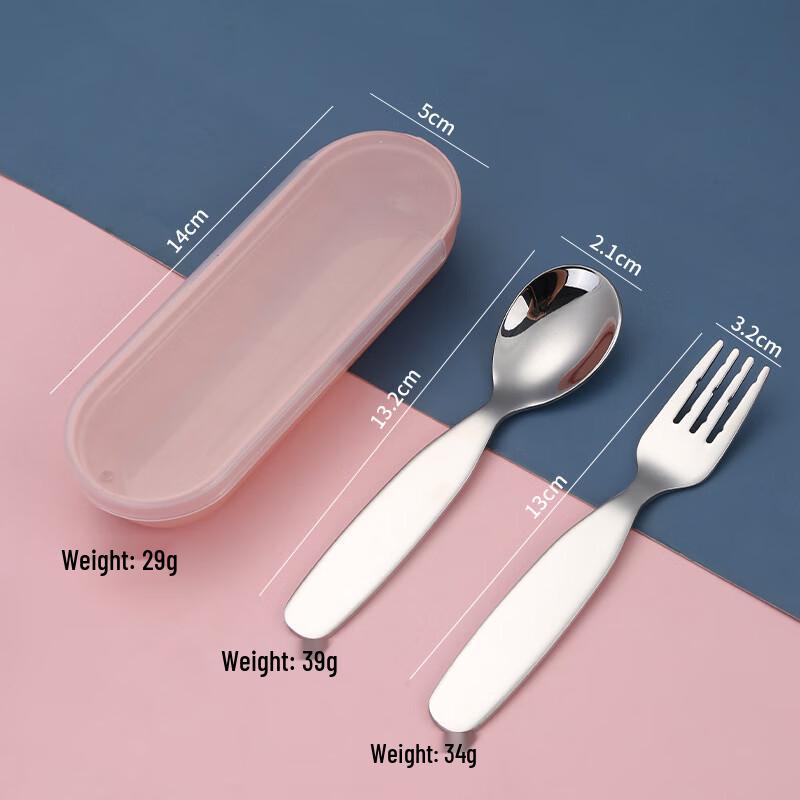 

ZISIZ Children s 304 Stainless Steel Spoon and Fork Set