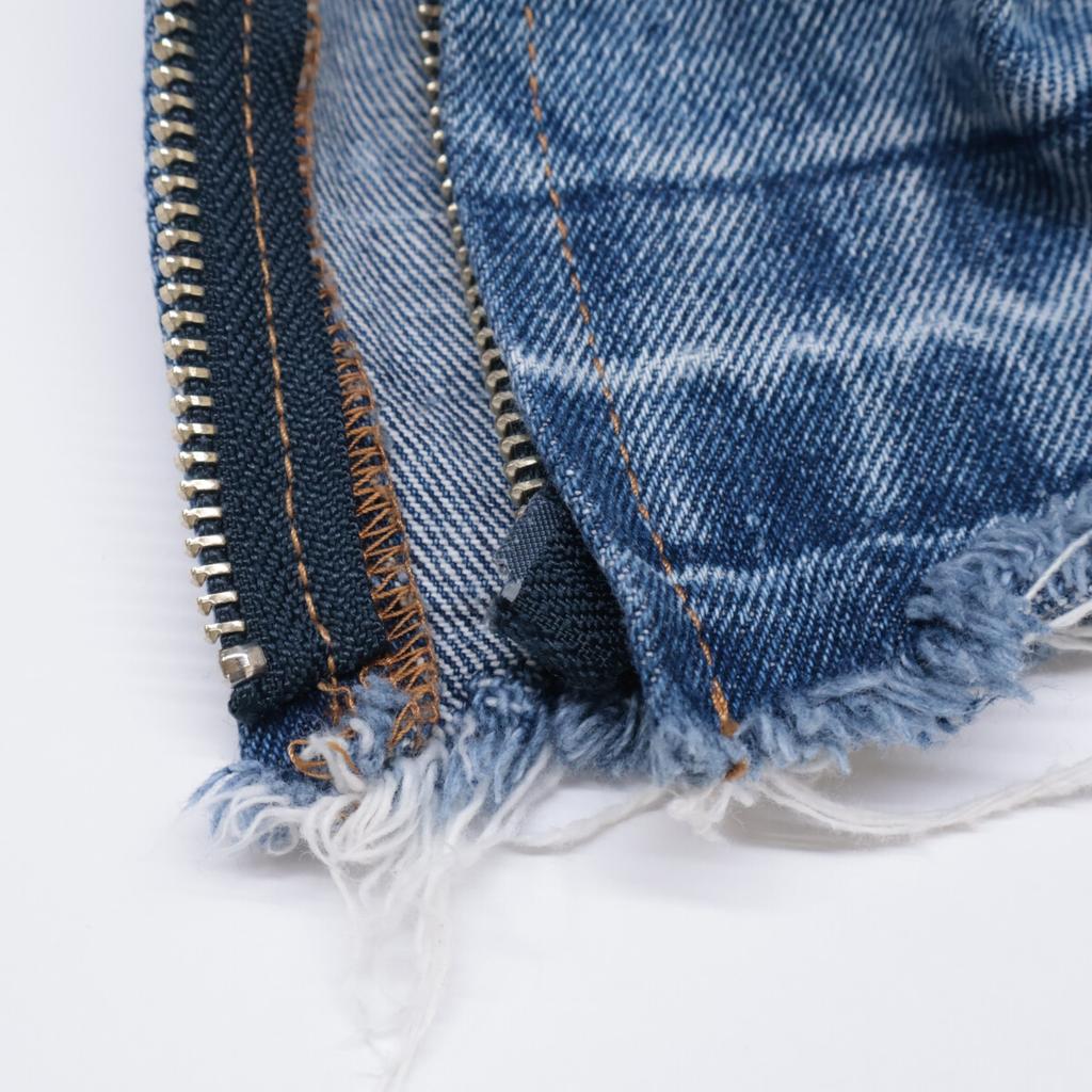 PRANK PROJECT Blue Cotton Zip Open Denim Pants Bottoms 36 blueUsed