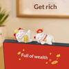 Cute Lucky Cat Sculpture, Wealthy Office Table Ornament, Suitable for Gaming Space & Car, Chinese New Year Gift, 1/2/4Pcs