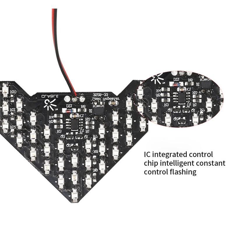 1x Car Styling LED Turn Signal Light Rear View Mirror Arrow Panels Indicator Light Rearview Mirror Signal Bulb 33SMD Arrow Light