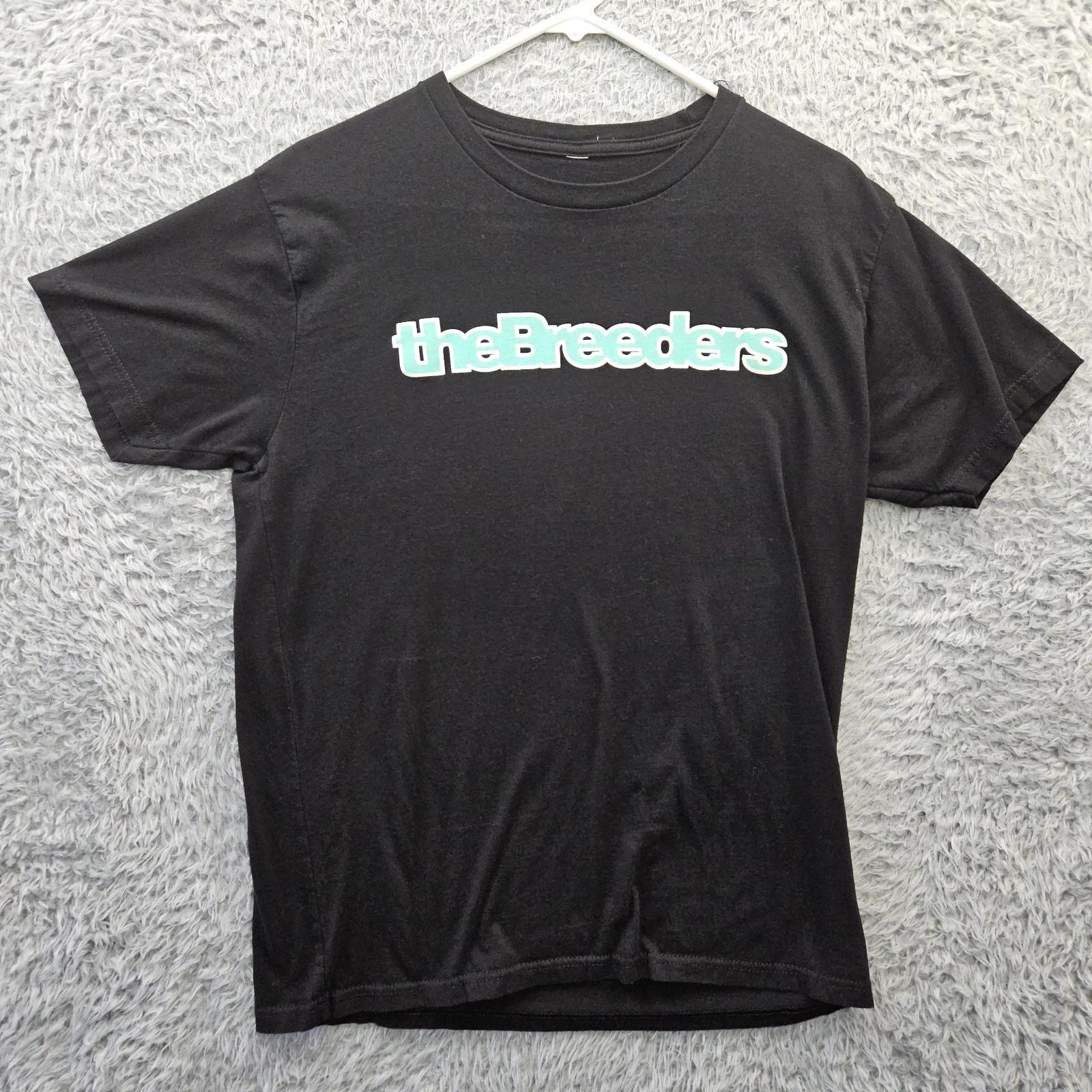 The Breeders Band 100% Cotton T-shirt Mens Tees Top Men Large Black Cotton Aternative Indie Kim Deal 2XL