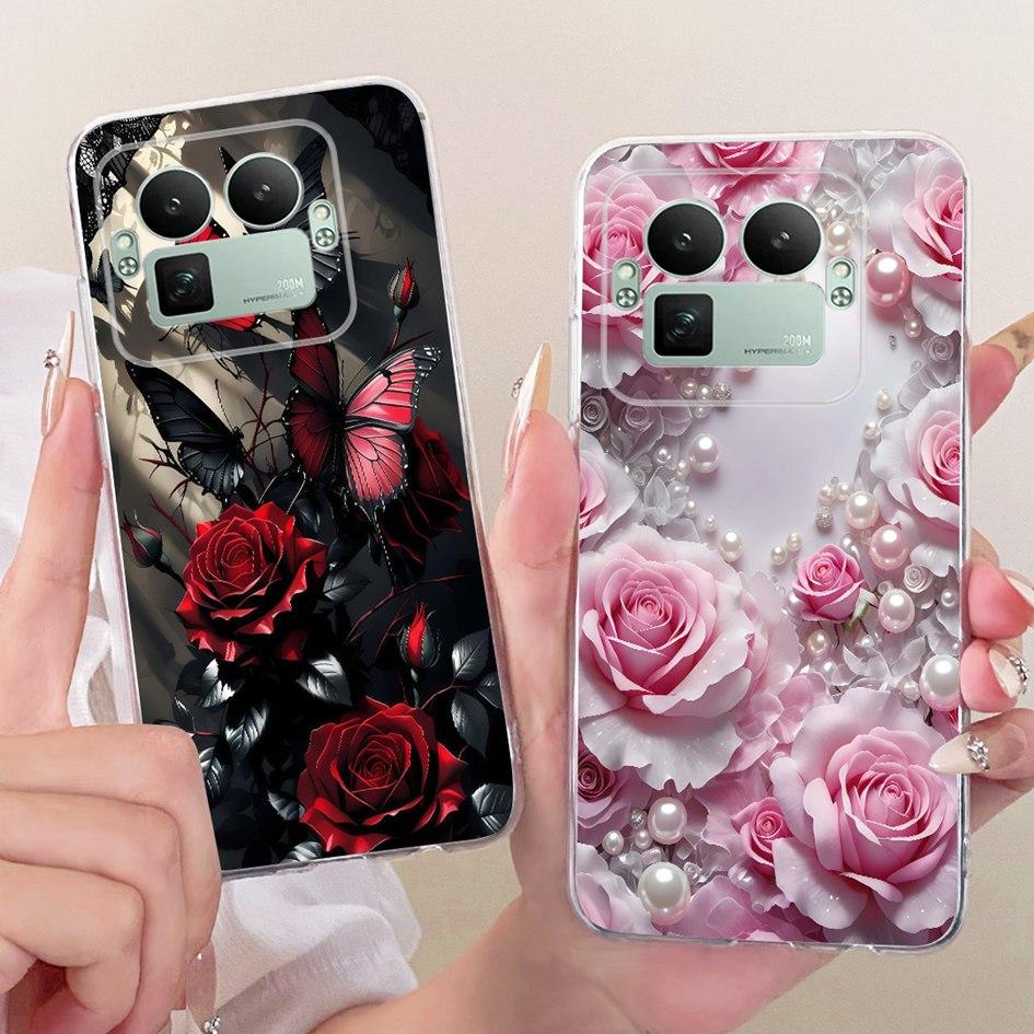 For Realme GT8 Pro 2025 Case RMX5210 Popular Flower Bowknot Soft Slim Silicone Back Cover For Realme GT 8 GT8 RealmeGT8 5G Coque