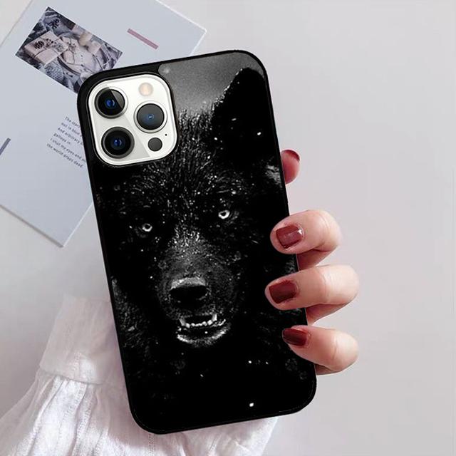 Animal The Wolf Howl Phone Case For iPhone 17 Air 14 13 12 16Pro Max 15  Plus Max Cover Shell Coque
