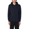 Stone Island FW24 Solid Color Drawstring Hooded Logo Print Pullover Long Sleeve Sweater Men sweater Navy-Blue 811560820-V0020