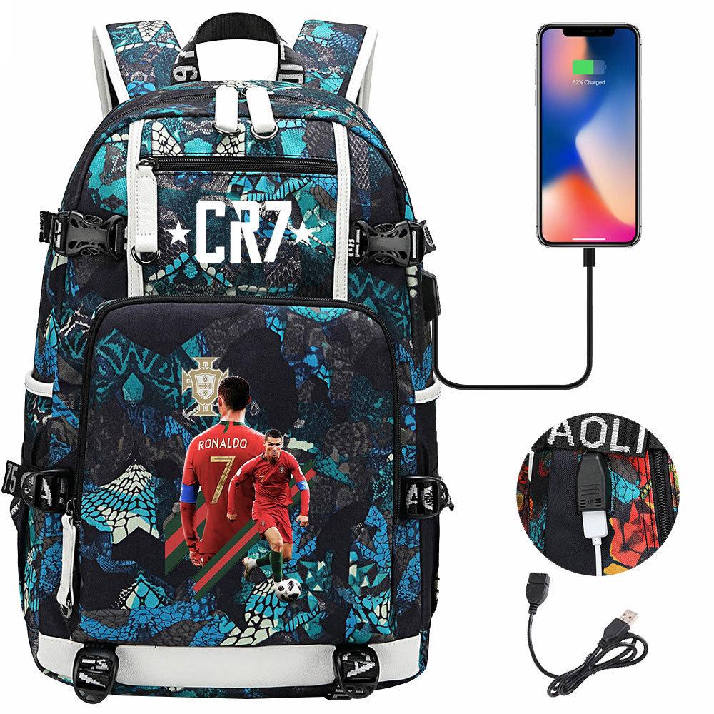 Large Capacity Schoolbag with Shoulder Strap; Student Three-piece Pencil Case Set