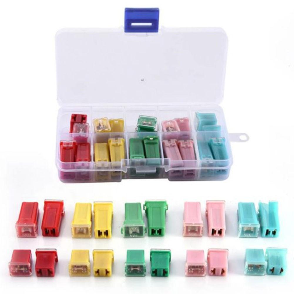 20A - 60A PAL Fuse Mini ABS Copper Long Female Fuse FMX PAL Box Fuse Kit