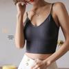 Women's U-Neck Tank Top with Chest Pad - Stylish Summer Design for Concealing Underarm Area