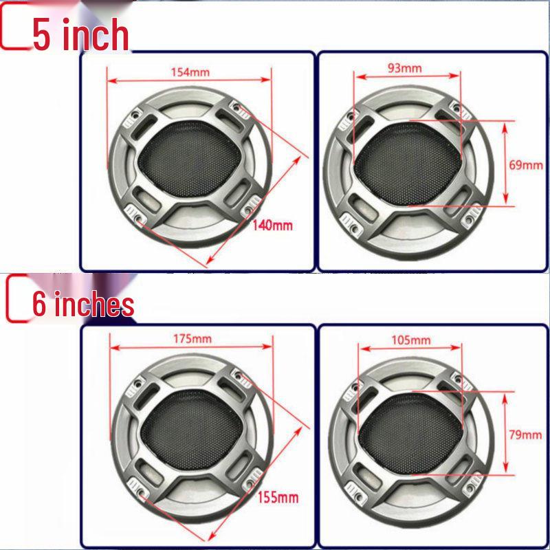 Speaker Grille Dustproof Metal Mesh for 3-inch To 12-inch Horns with Thickened Edge