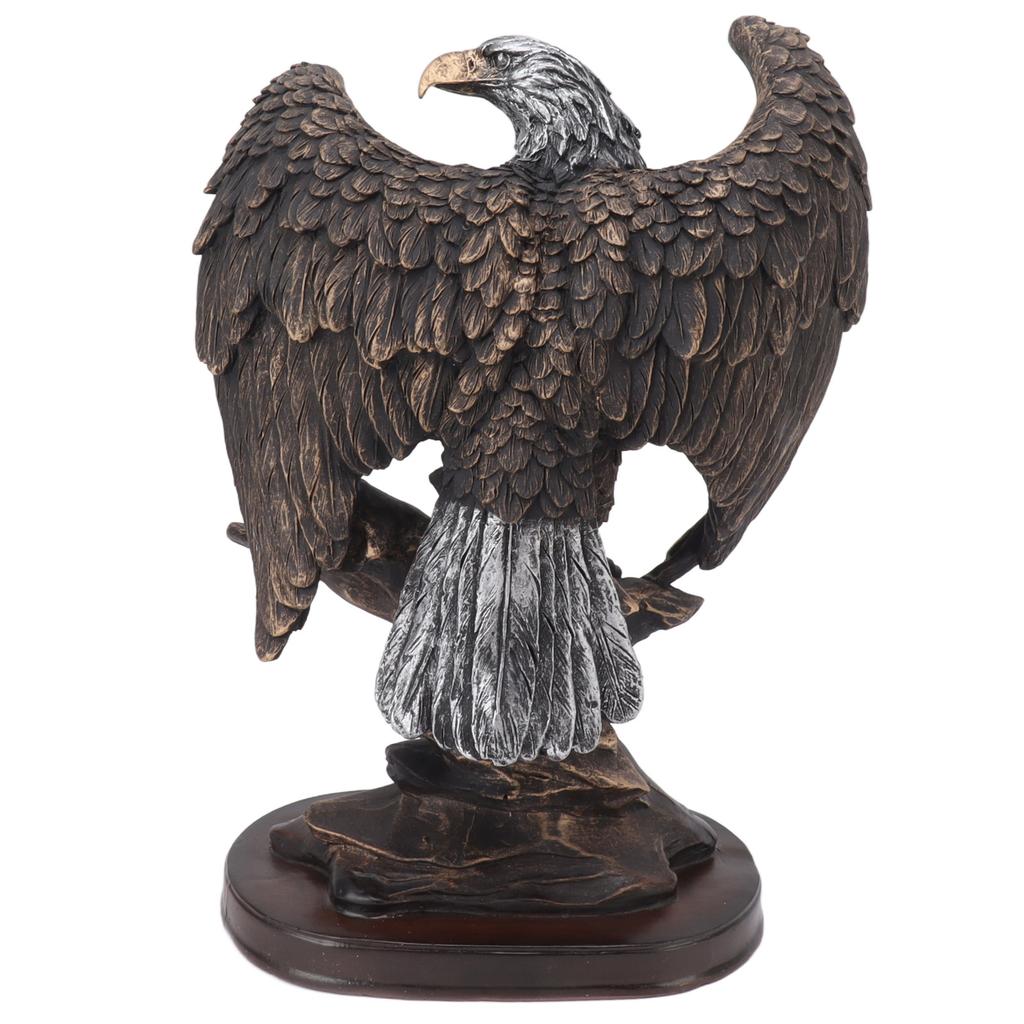 Eagle Statue Resin Vivid Ingenious Decorative Vintage Eagle Figurine Animal Ornament for Home Living Room Study Entrance Decor