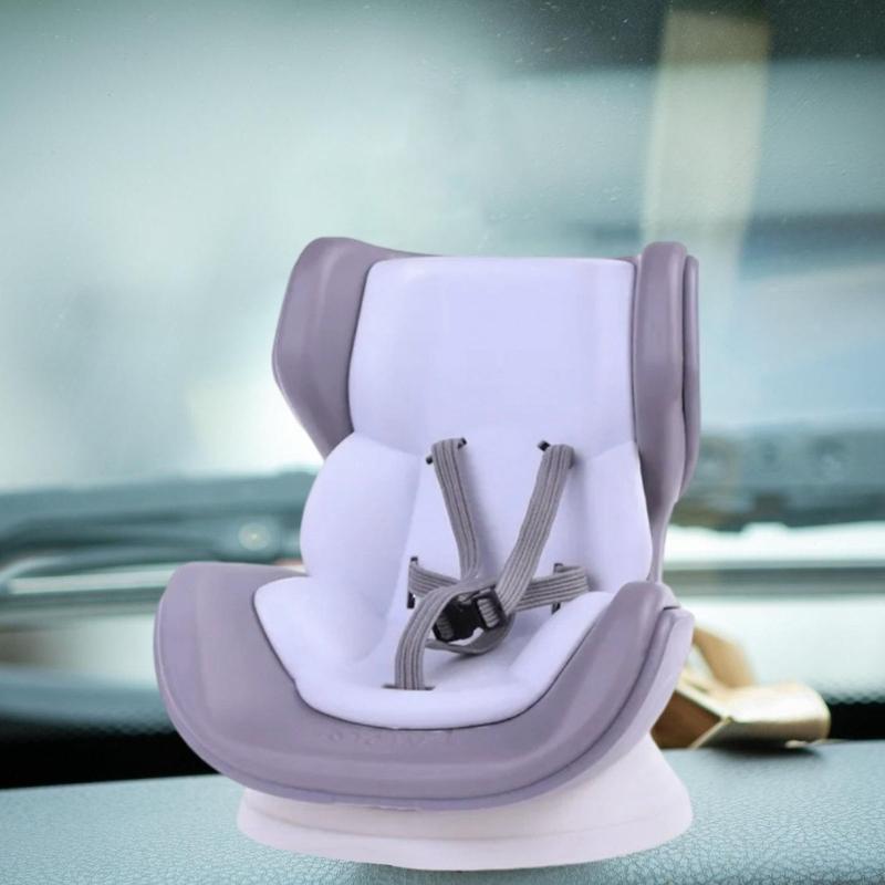 28GC Soft Cushioned Automotive Vent Clip Holder For 4-6.7Inch Plush Toy Stable Display Platform With Adjustable Strap