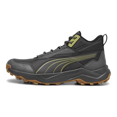 Obstruct Pro Bequeme Sportliche Rutschfeste Mid-Top Freizeitlaufschuhe Unisex Sneaker Schwarz Grün 378689-05