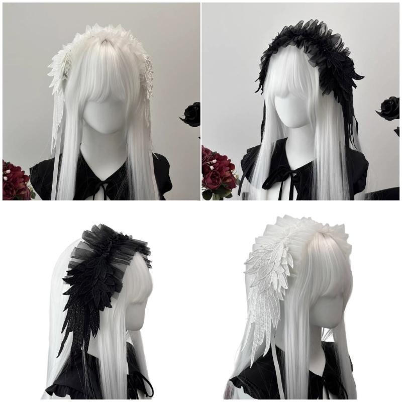 Stylish Wing Shaped Hair Accessory Soft Cloth Headband for Parties Weddings Daily Wear