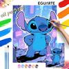 Stitch Oil Painting Kit Digital Painting Art Handmade Diy Home Room Decorations