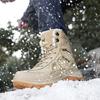 Men's Shoes Platform Thick Plush Warm Snow Boots Male Outdoor Non Slip Winter Ankle Boots