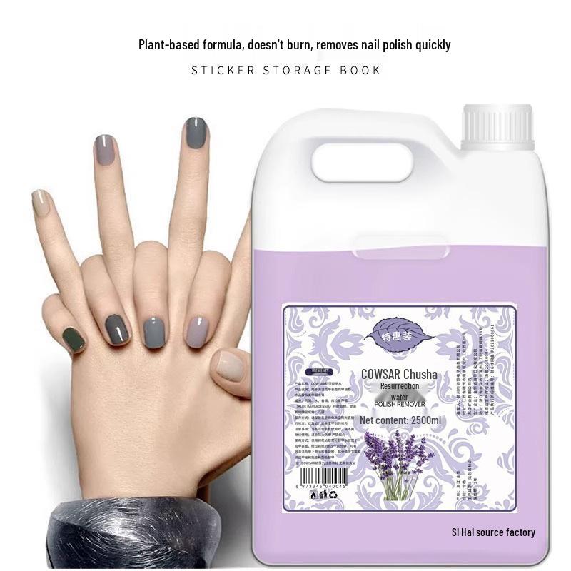 Odorless Nail Polish Remover - Quick Dry, Large Capacity, Water-Based Formula