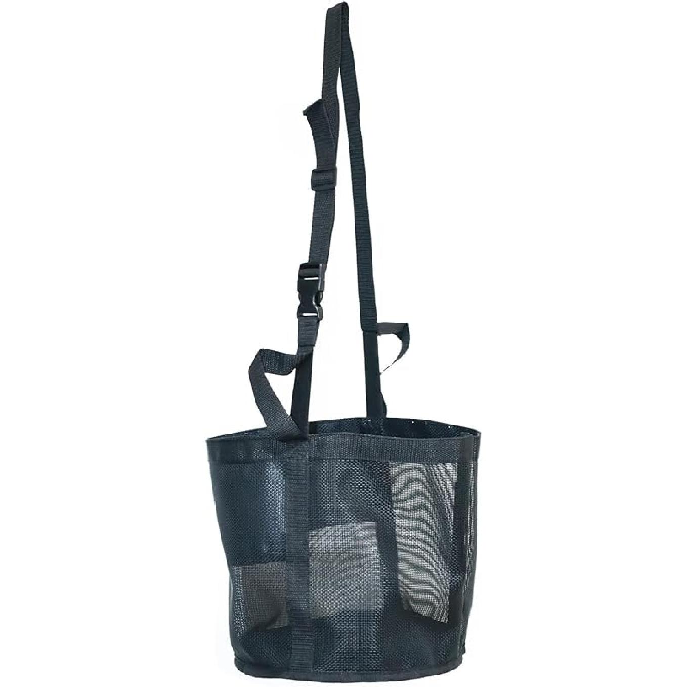 Horse Feed Bag for Grain, Small, Heavy Duty Durable Mesh Horse Feeder with Adjustable Strap, Comfortable Neck, Reinforced Waterproof Bottom Horse Small