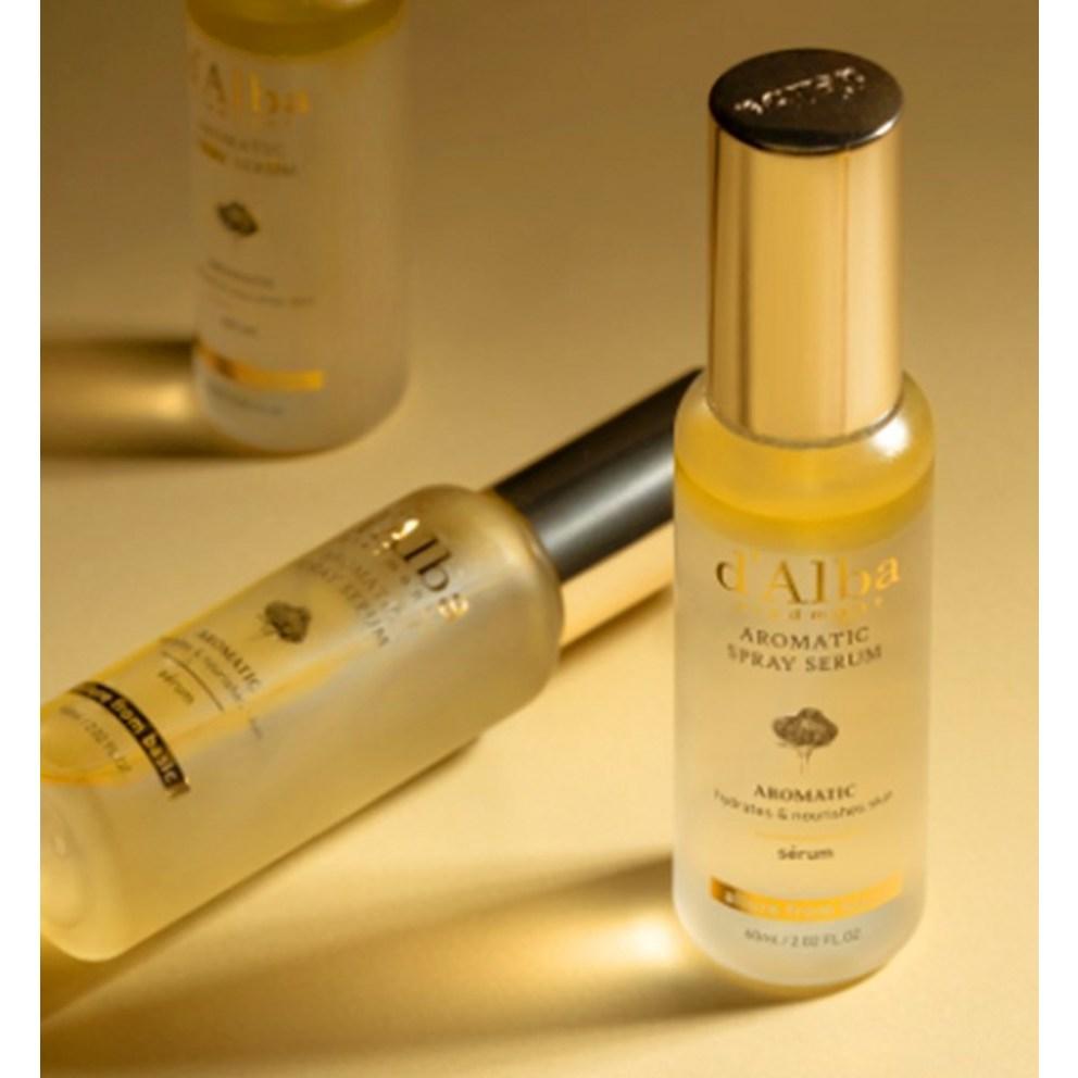 [d'Alba] White Truffle First Aromatic Spray Serum 60ml + Double Serum All-in-one Multi Balm 10g + Gift Bag, 1 Set