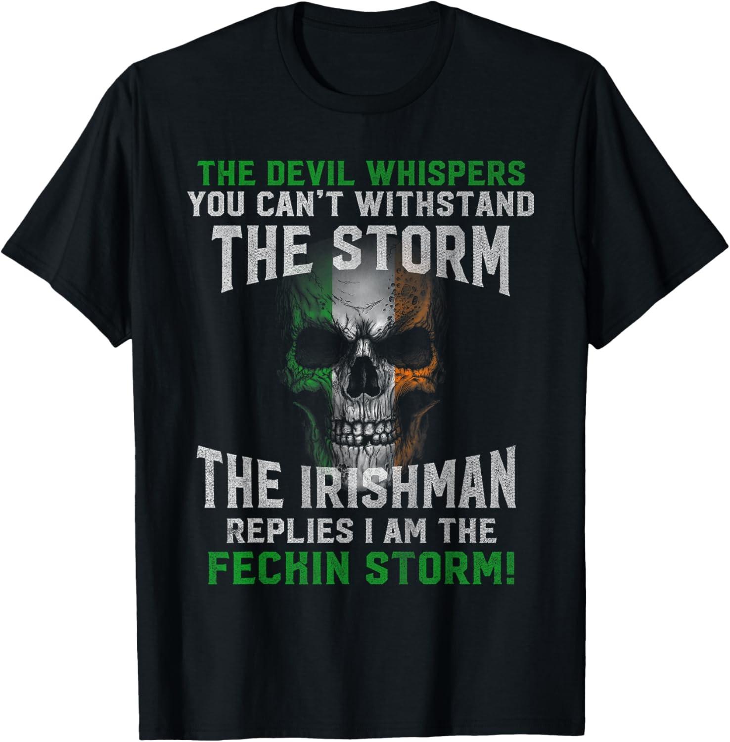 The Irish Storm - Proud Irish American Saint Patrick s day T-Shirt S разноцветный