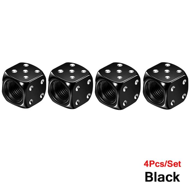 

Aluminum Dice Tire Valve Caps Dustproof Car Truck Motocycle Bike Dice Wheel Stem Tyre Tire Wheel Stem Air Valve Dust Cap Cover