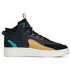 Anta Comfortable Wraparound Anti-Slip Shock Absorbing Wear-Resistant High-Top Sneakers Men Sneakers Black Green Yellow 112148013R-3