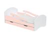 Cama Infantil Leo 160X70 Branco-Rosa