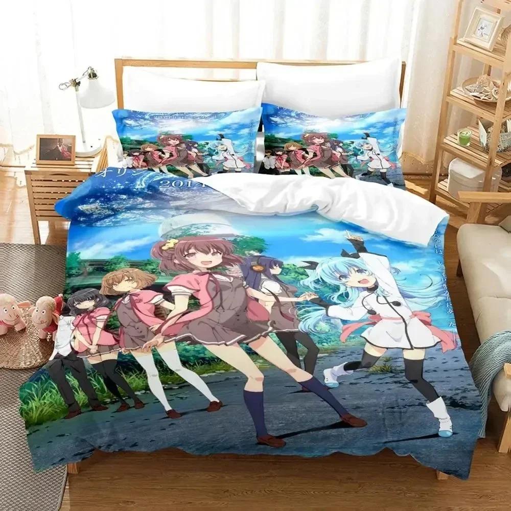 Anime Sora No Method Celestial Method Bedding Set Boys Girls Twin Queen Size Duvet Cover Pillowcase Bed Kids Adult