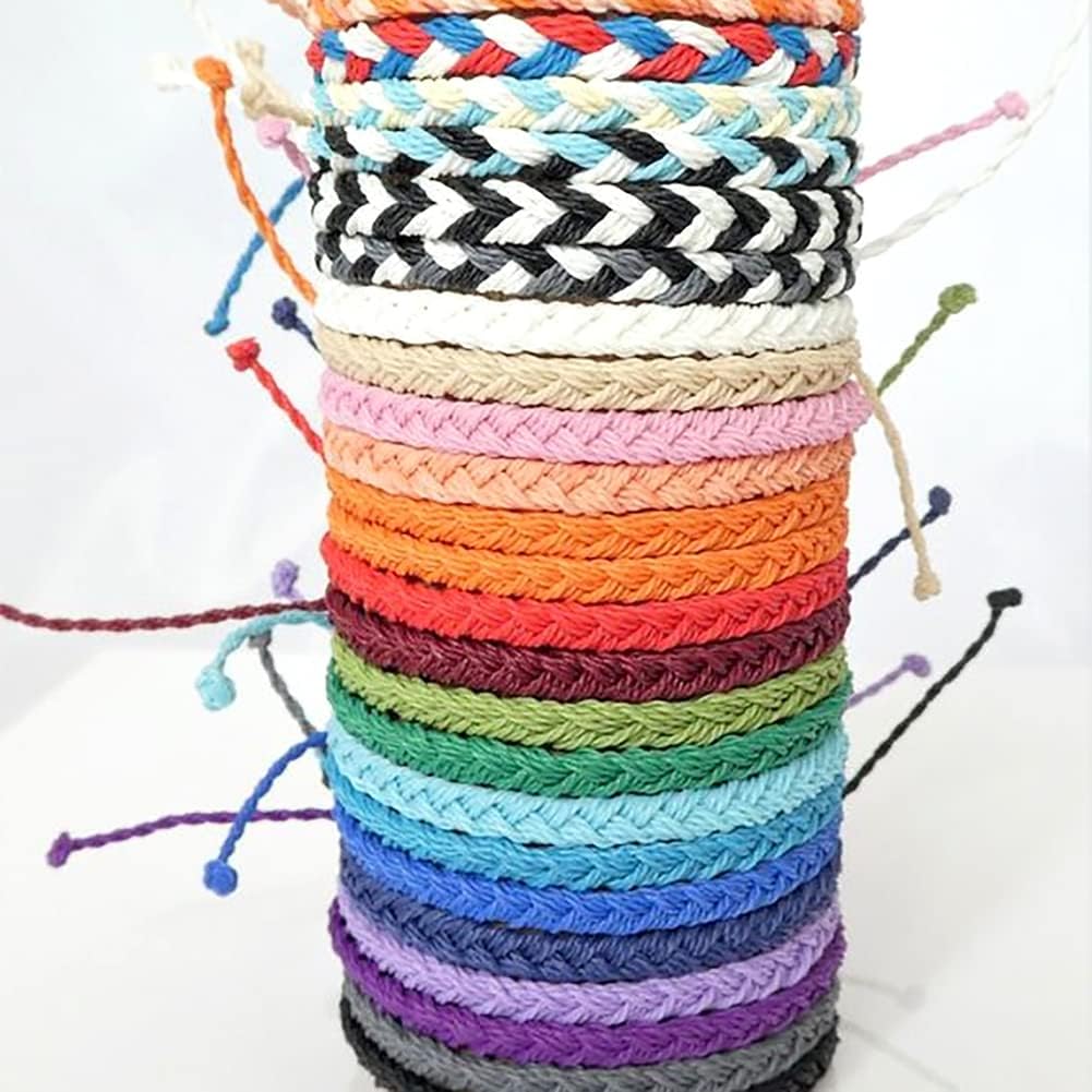 Craftdady 9 Rolls 1mm Waxed Polyester Twine Cord Macrame Braided Bracelet Making Beading Thread String Twisted Trim Cord for Friendship Jewelry