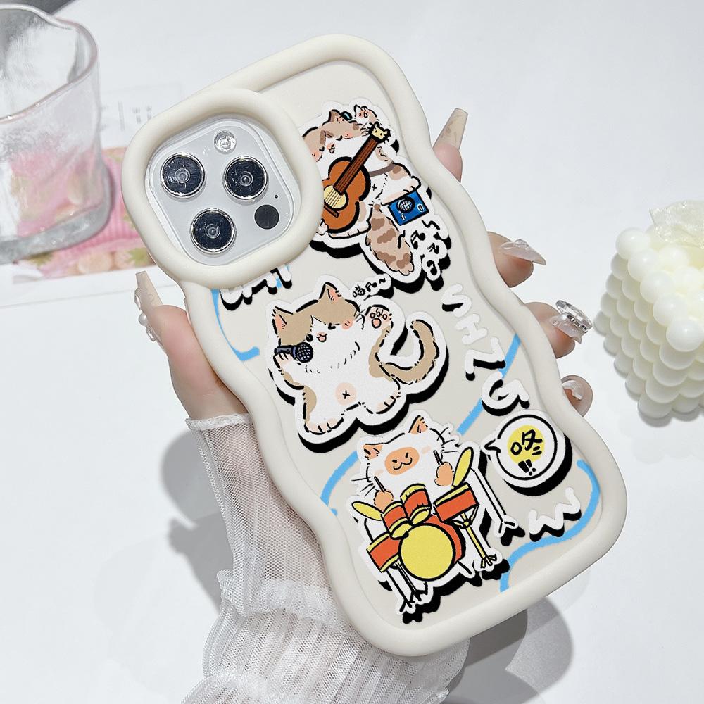 Pouzdra na mobilní telefony pro iPhone 11 13 XR 15 Pro Max 12 14 Pro Max Pouzdro pro iPhone 16 7 Plus 8 Plus XS Max 15 Plus Macaron Cartoon Roztomilé proti pádům Voděodolné