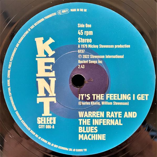

7inch Record INFERNAL BLUES MACHINE - It s The Feeling I Get CITY086 Kent Select 2023 UK Soul/Funk