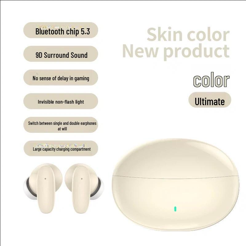 

Беспроводная Bluetooth-гарнитура-вкладыш 2024 года: Шумоподавление, подходит для занятий спортом, длительный срок службы батареи, совместимость с Apple, Huawei, Xiaomi