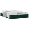 Ottoman Bed Without Mattress Dark Green 140x190 Cm Velvet