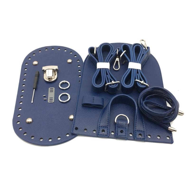 Handmade Bag Making Set PU Leather Backpack Making Kits All-matching Bag Bottom Bag Accessories for Knitting